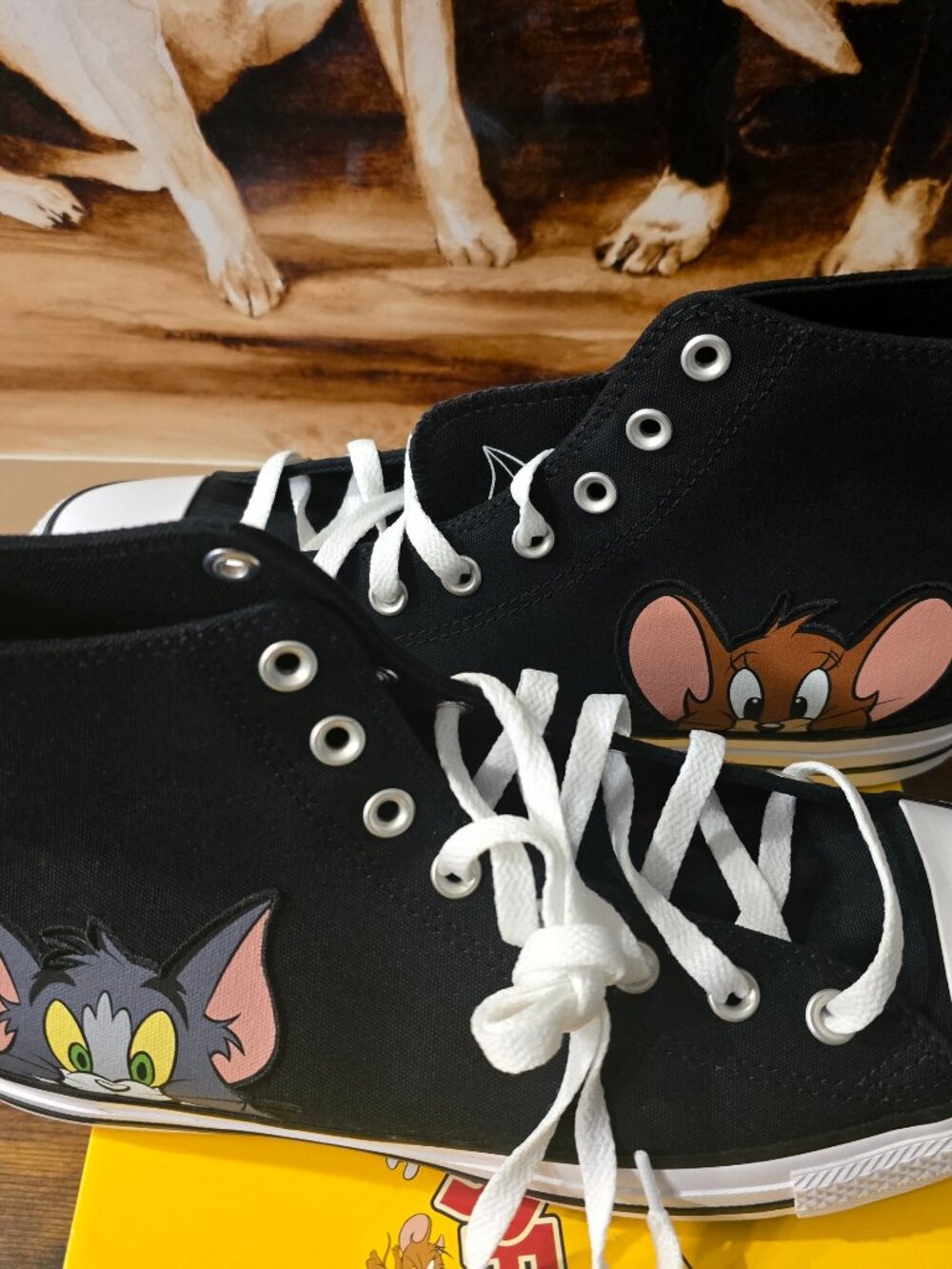 Converse Tom & Jerry Chuck Taylor All Star Shoes Mens 10 Black A15113C New NIB